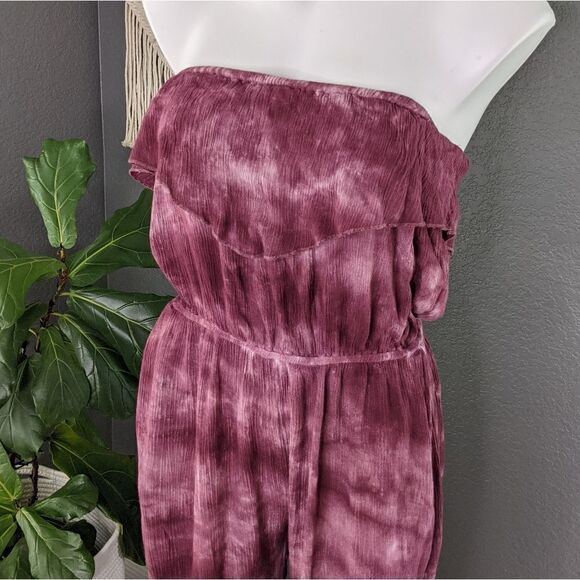Anama Tie Die Strapless Romper - Picture 4 of 10